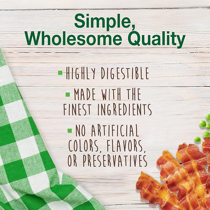 Nylabone Healthy Edibles Natural Dog Chews, Long Lasting Bones for Dogs, Bacon Flavor Dog Treats, Medium (1 Count) (Pack of 2)