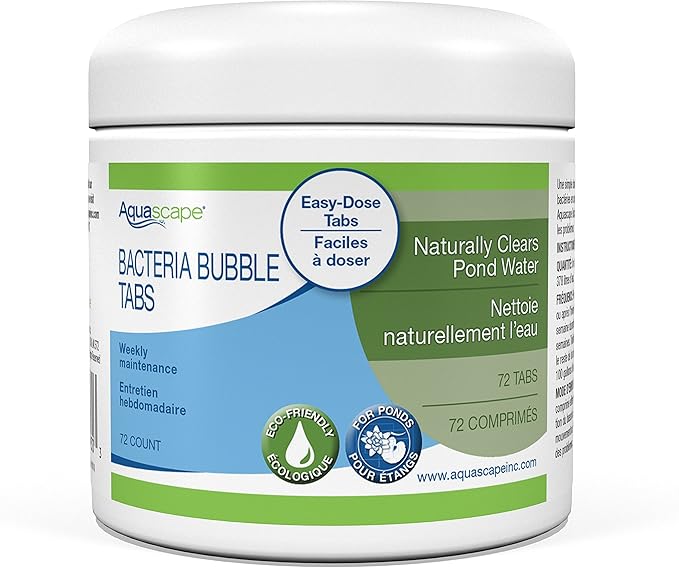 Aquascape 98930 Beneficial Bacteria Bubble Tabs - 72 Count for Pond Water Feature and Garden
