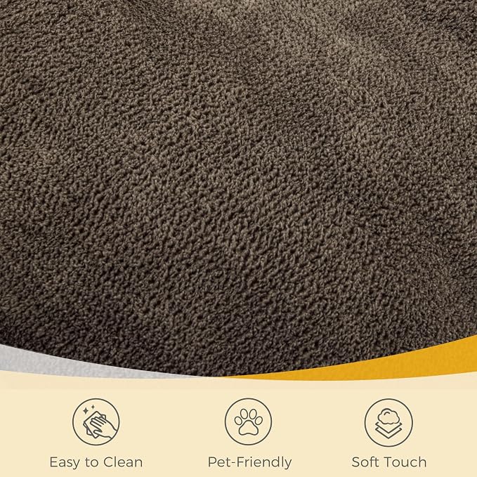 Lovupet Dog Couch for Small Medium Breed, Dog Sofa Bed Full Filled Sponge, No Assembly Need, PS581 (Mocha)