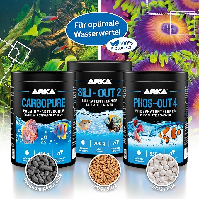 MICROBE-LIFT® - Sili-Out 2 | Silicate absorber for every saltwater & freshwater aquarium | fast & effective | removes silicate, phosphate, barium, arsenic, chromium & yellow substances | content: 360g