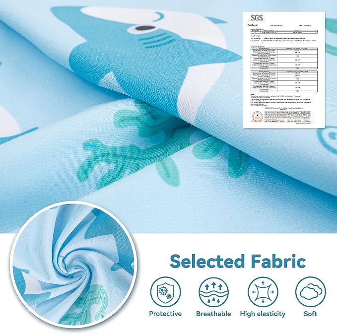 cyeollo Dog Surgery Recovery Suit, Soft Surgical Body Suits for Female Male Dog, Comfy Spay Neuter Onesie for Small Dogs, E-Collar & Cone Alternative, Anti-Licking Wound Puppy Clothes, Shark XS