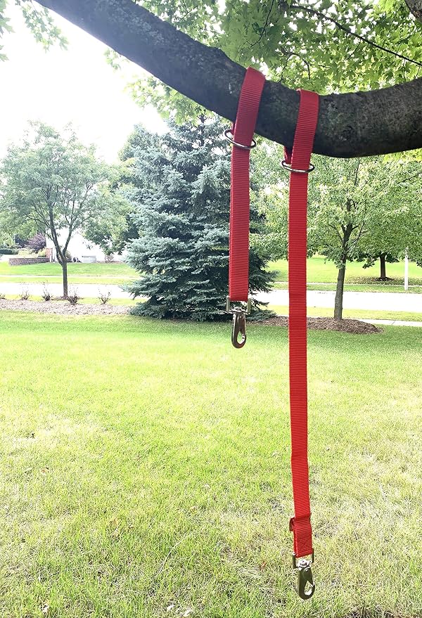 Majestic Ally Pack of 2 Horse Water Bucket Strap Hangers - Adjustable 18” to 30” length – for Indoor or Outdoor Use